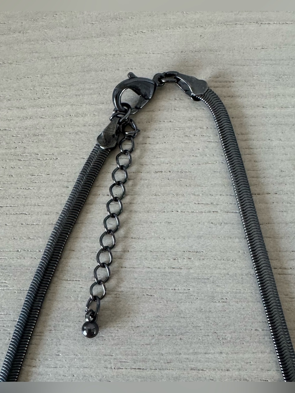 Express Gunmetal and Gold-Tone Fringe Bar Necklace - Picture 6 of 10